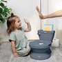 Voir la diapositive 5 : MARKET24 INGENUITY Mini Toilette enfant avec Réducteur de Toilette inclus, Chasse d'eau musicale et rangement lingette intégré Bleu