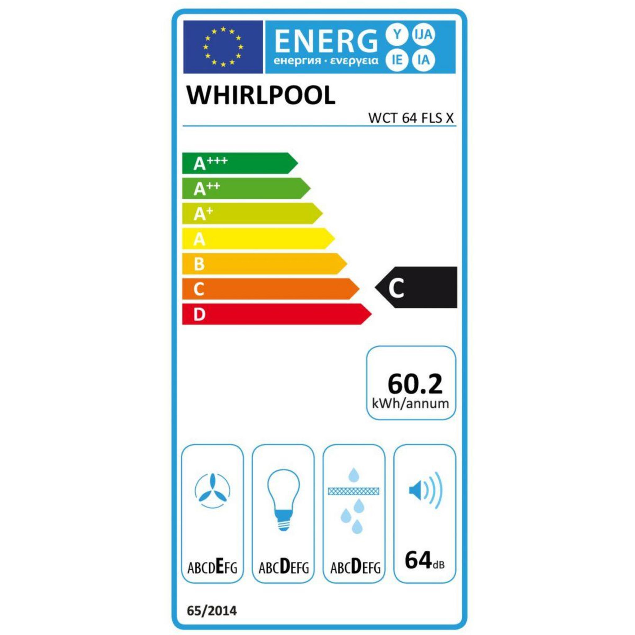 Voir la diapositive 6 : Whirlpool Hotte encastrable wct64flsx
