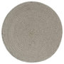 Voir la diapositive 2 : VIDAXL Napperons 6 pcs Gris Plain 38 cm Rond Coton