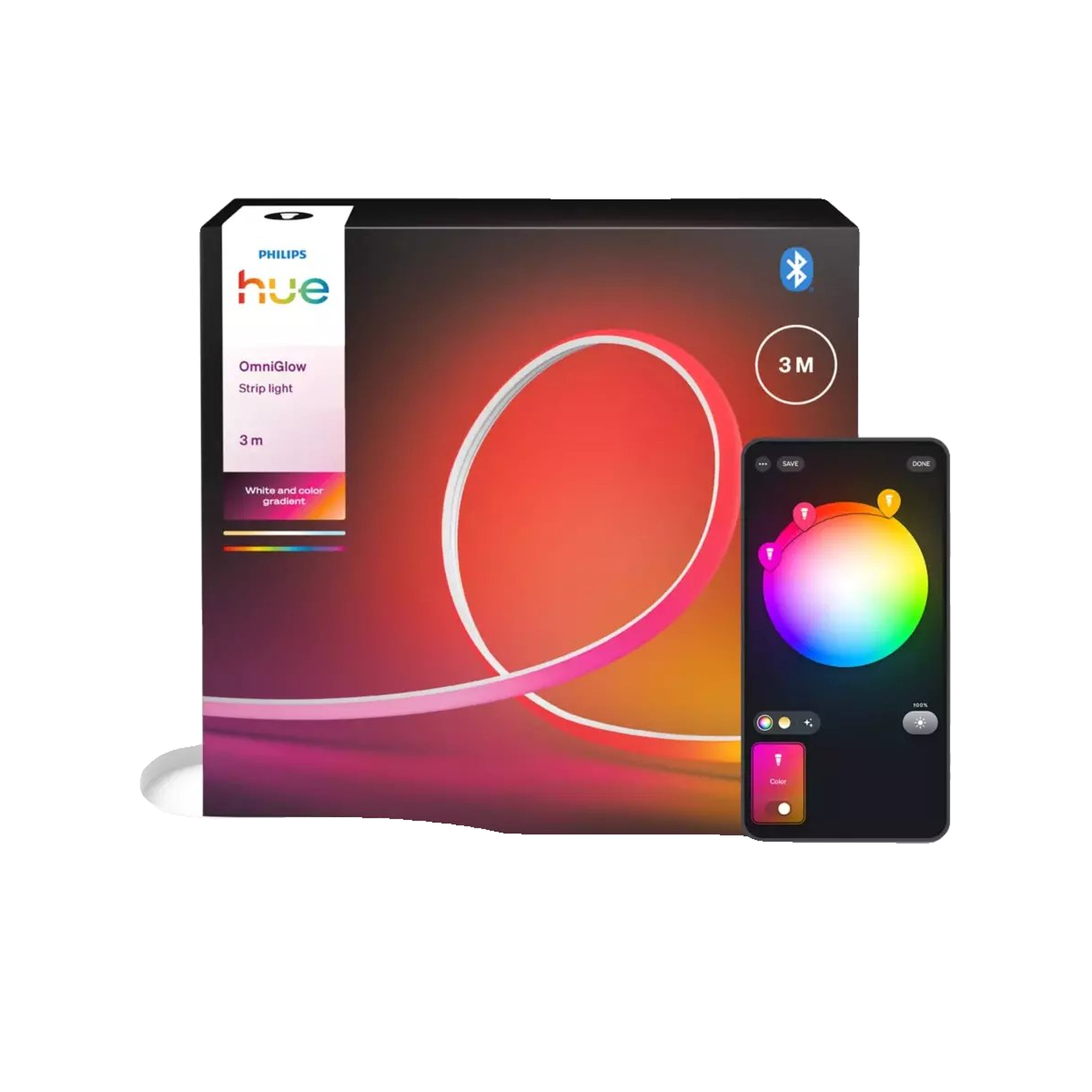 Voir la diapositive 4 : PHILIPS HUE Guirlande lumineuse Philips Hue OmniGlow 5m blanche