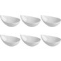 Voir la diapositive 1 : SECRET DE GOURMET Lot de 6 Coupelles Porcelaine  Goutte  21cm Blanc