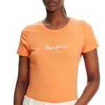 Pepe Jeans T shirt  Femme Pepe jeans New Virginia. Coloris disponibles : Orange