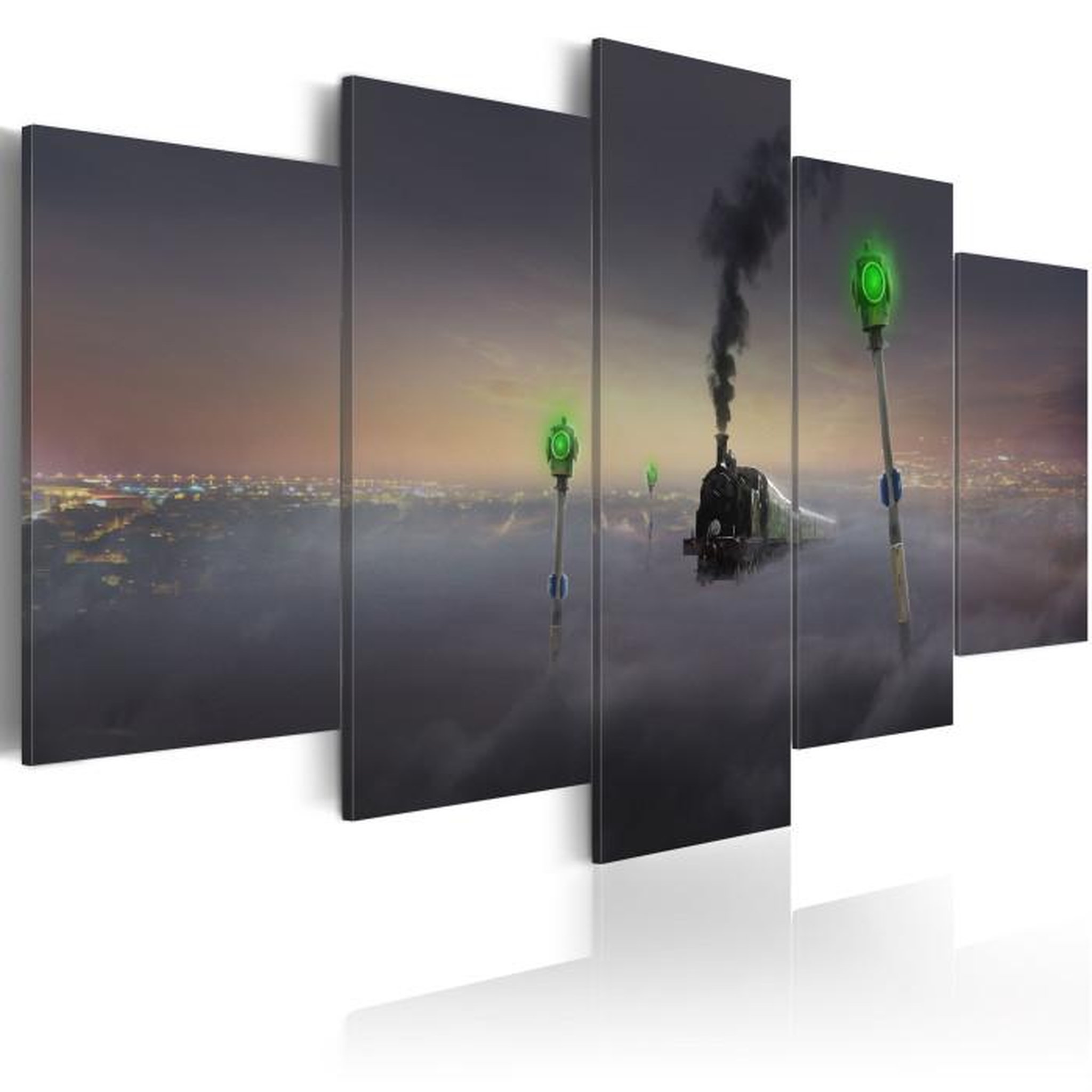 Paris Prix Tableau Imprimé  Steam Locomotive. Coloris disponibles : Multicolore