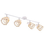 GLOBO Plafonnier spot design Blaha - 4 Ampoules. Coloris disponibles : Blanc, Gris