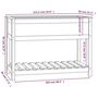 Voir la diapositive 6 : VIDAXL Jardiniere avec etagere Blanc 111,5x54x81 cm Bois massif de pin