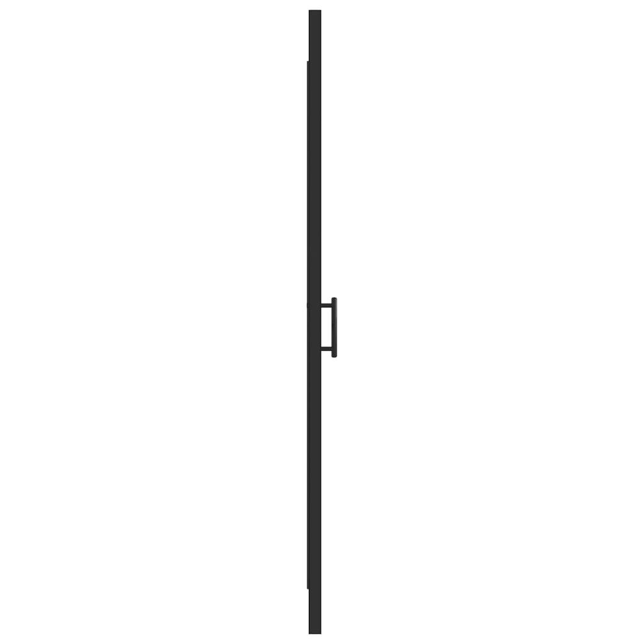 Voir la diapositive 4 : VIDAXL Porte de douche 91x195 cm Verre trempe demi-depoli Noir