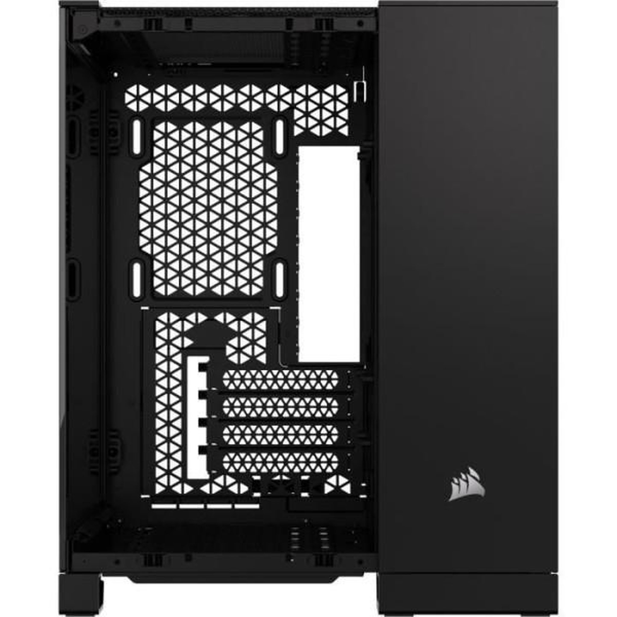 Voir la diapositive 5 : Corsair Boîtier pc - corsair - 2500x tempered glass micro atx dual chamber - noir
