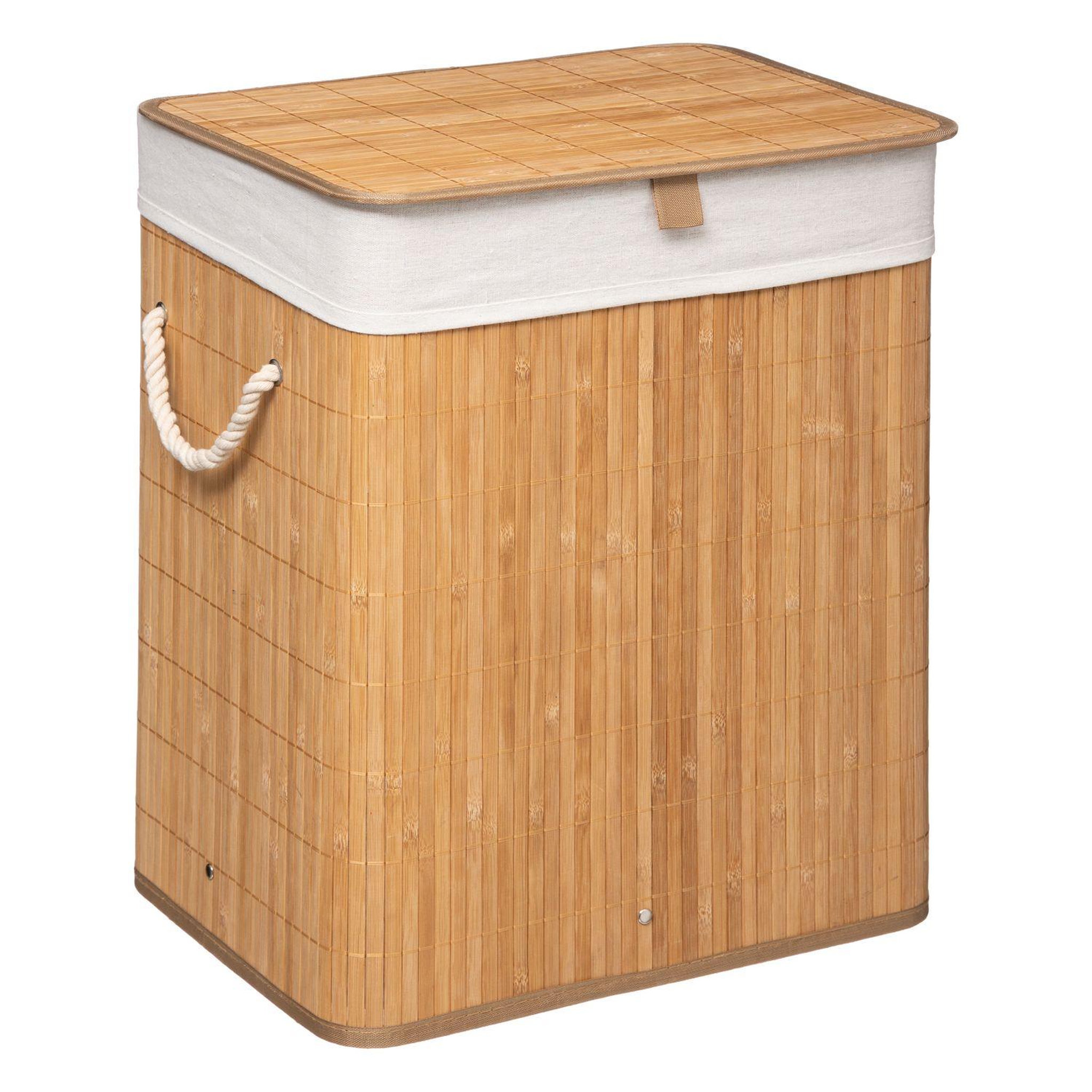Voir la diapositive 1 : FIVE Panier à linge design bamboo