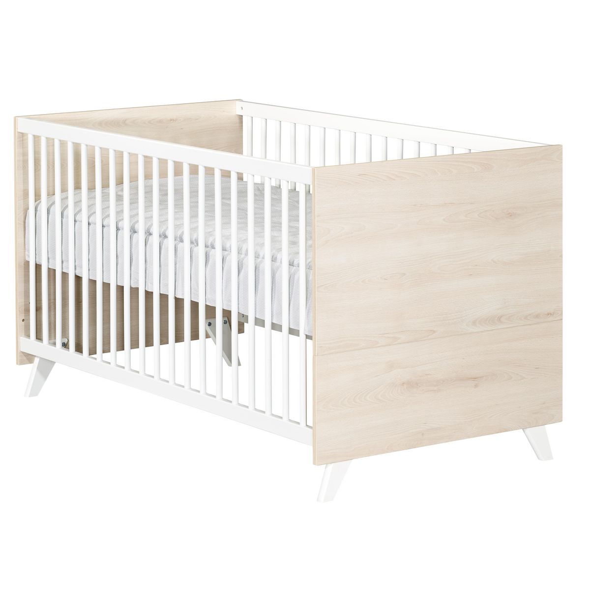 Chambre bébé complète évolutive SCANDI, coloris naturel