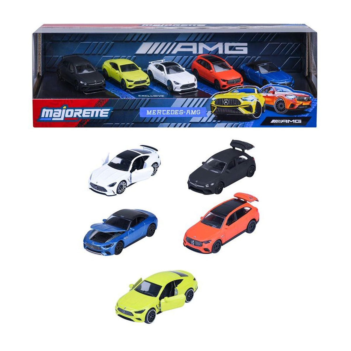 Majorette Coffret 5 véhicules Majorette Mercedes AMG