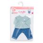 Voir la diapositive 3 : Corolle Pantalon et Marinière Bords de Loire pour poupon 30 cm