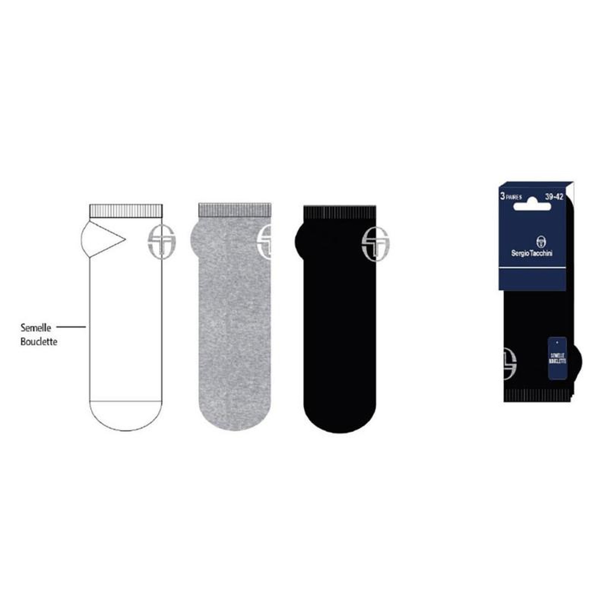Voir la diapositive 5 : SERGIO TACCHINI Chaussettes Homme SNEAKER SERGIO TACCHINI