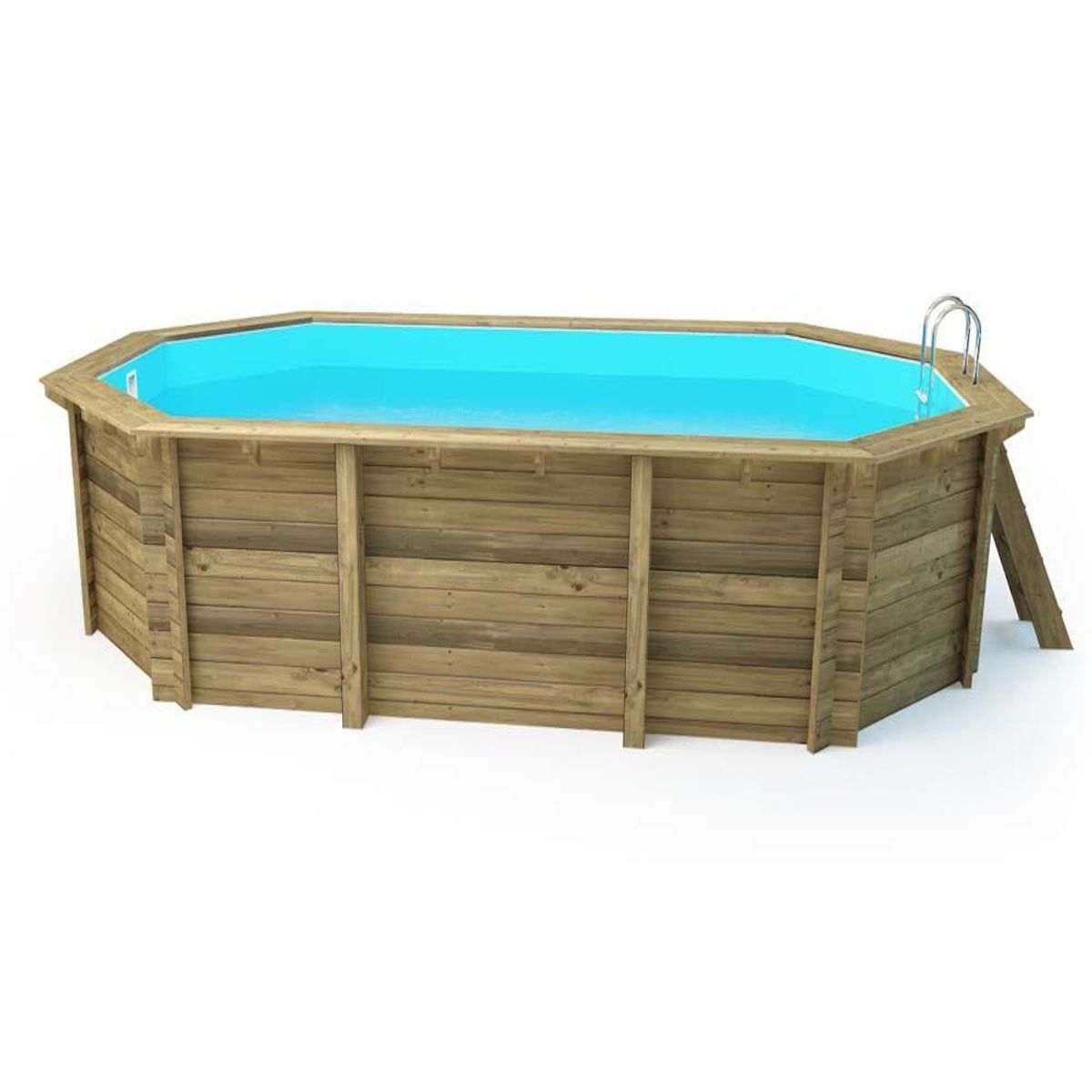 Habitat et Jardin Piscine bois  Florida 145   - 6.57 x 4.57 x 1.45 m