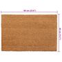 Voir la diapositive 6 : VIDAXL Tapis de porte 5 pcs naturel 40x60 cm fibre de coco touffete