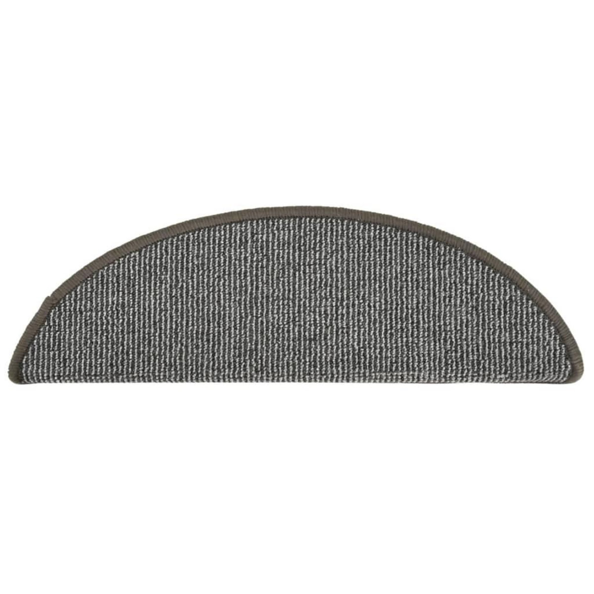 VIDAXL Tapis de marches d'escalier 15 pcs Gris 56x17x3 cm