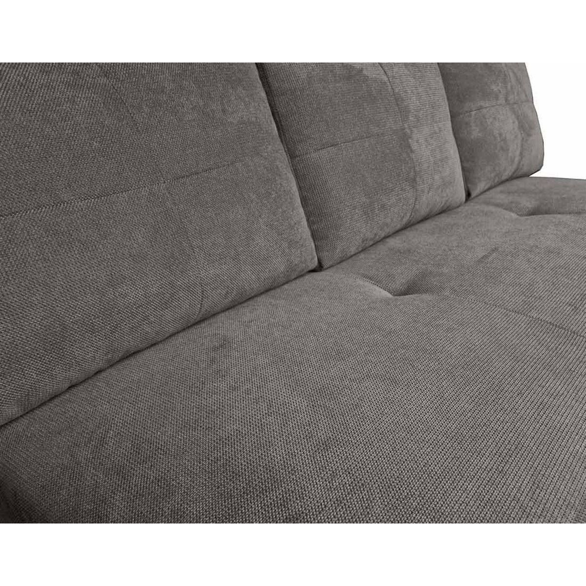 BEST MOBILIER Lucina - canapé droit 3 places - convertible avec coffre - en velours