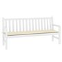 Voir la diapositive 3 : VIDAXL Coussin de banc de jardin creme 180x50x3 cm tissu oxford