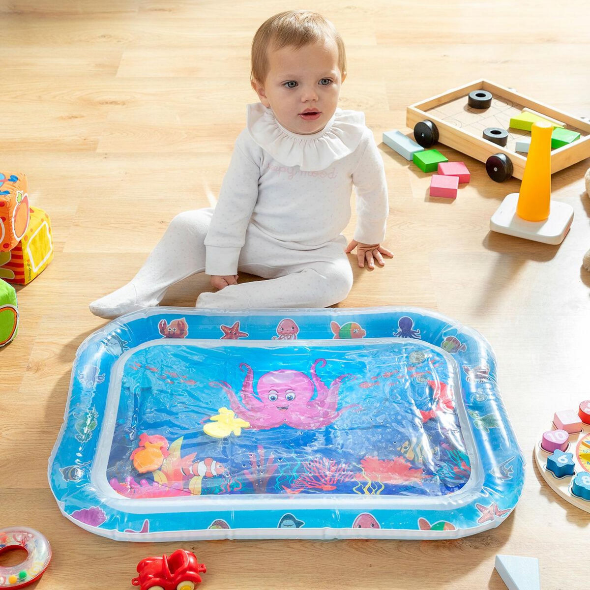 INNOVAGOODS Tapis de Jeu à Eau Gonflable pour Bébé Wabbly InnovaGoods