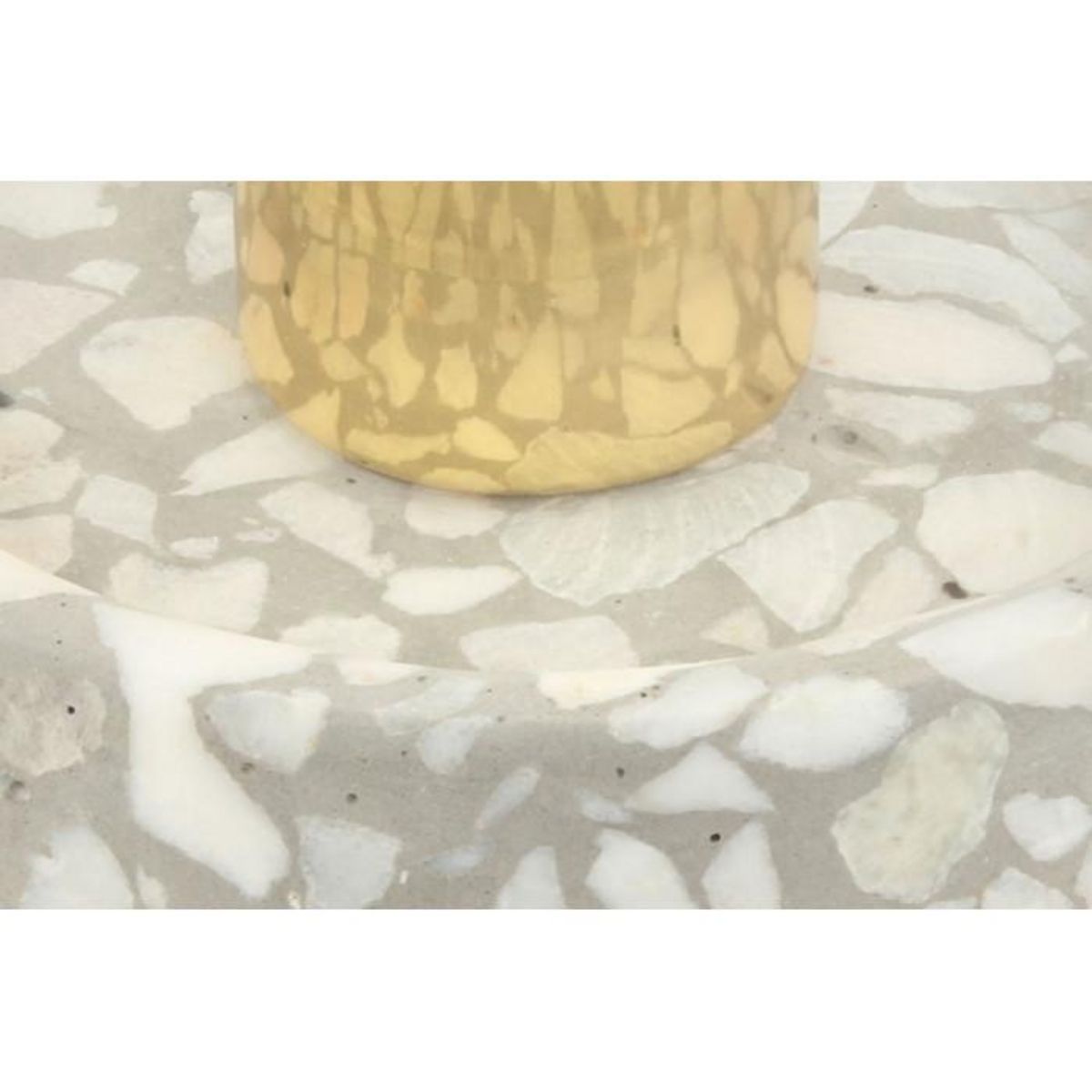 Paris Prix Lampe à Poser avec Dôme  Curacao  24cm Gris & Blanc