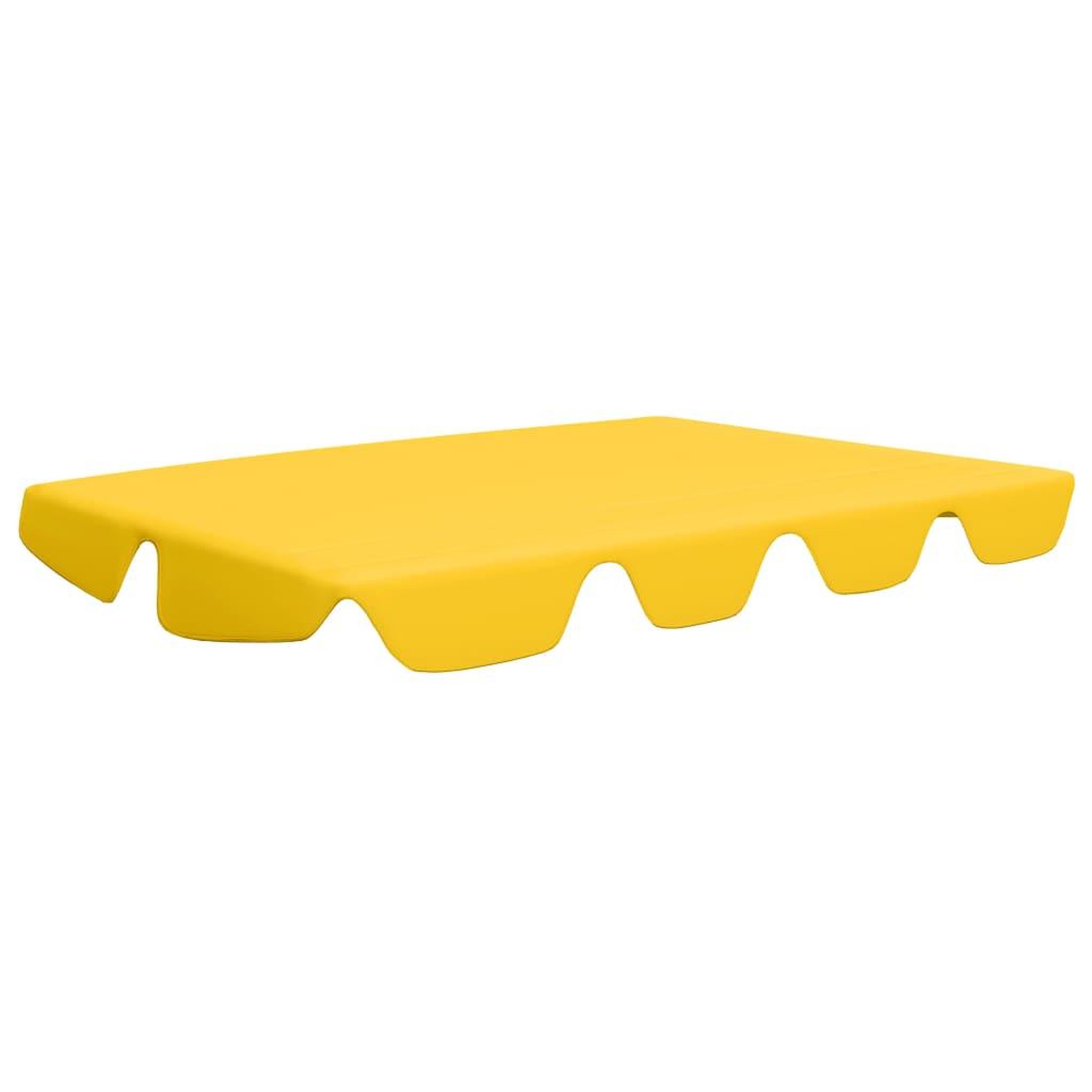 Voir la diapositive 2 : VIDAXL Toit de rechange balançoire jaune 188/168x145/110 cm