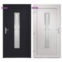 Voir la diapositive 5 : VIDAXL Porte d'entree anthracite 108x200 cm PVC