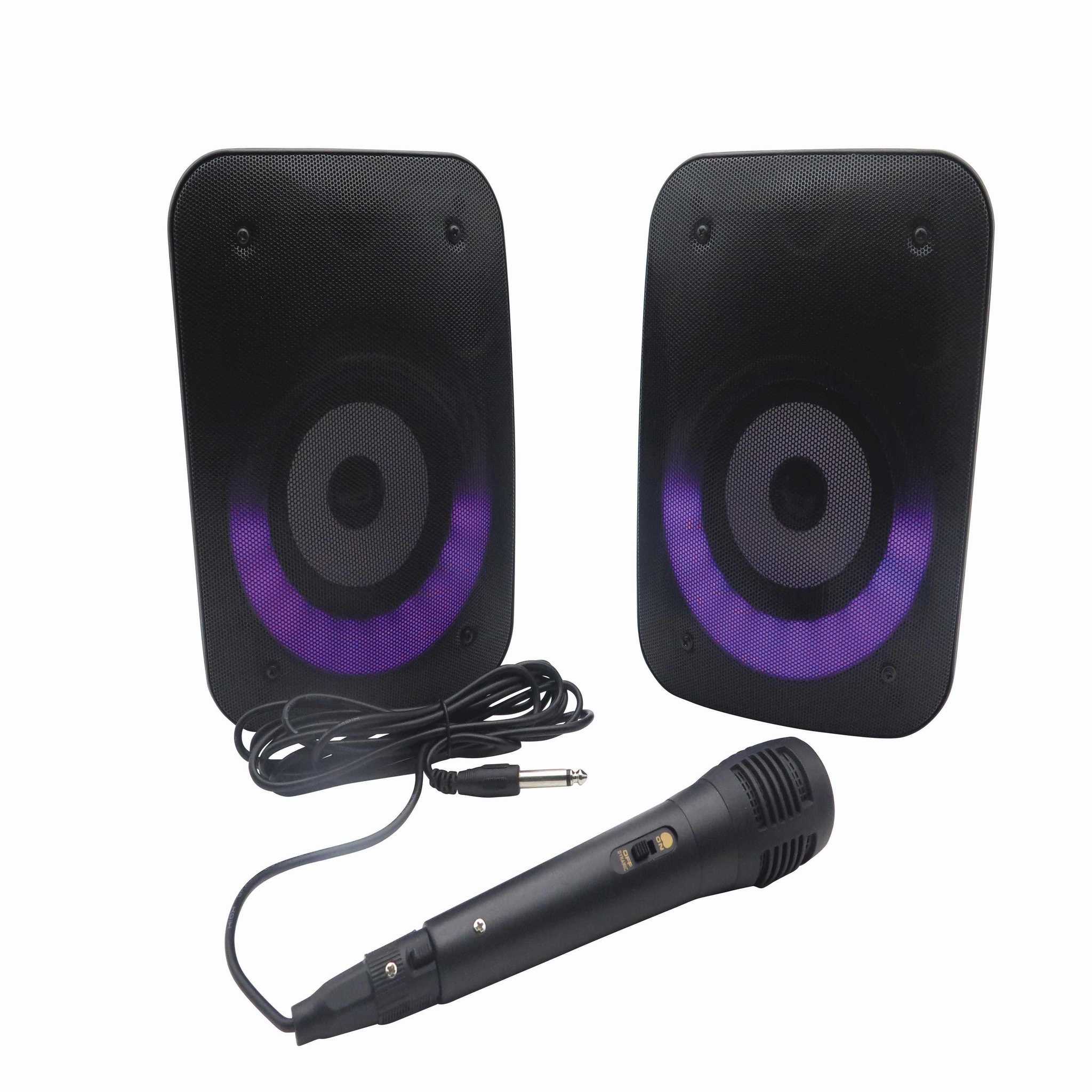 Voir la diapositive 2 : Lexibook Une paire d'Enceintes Stereo Puissantes Bluetooth  iParty