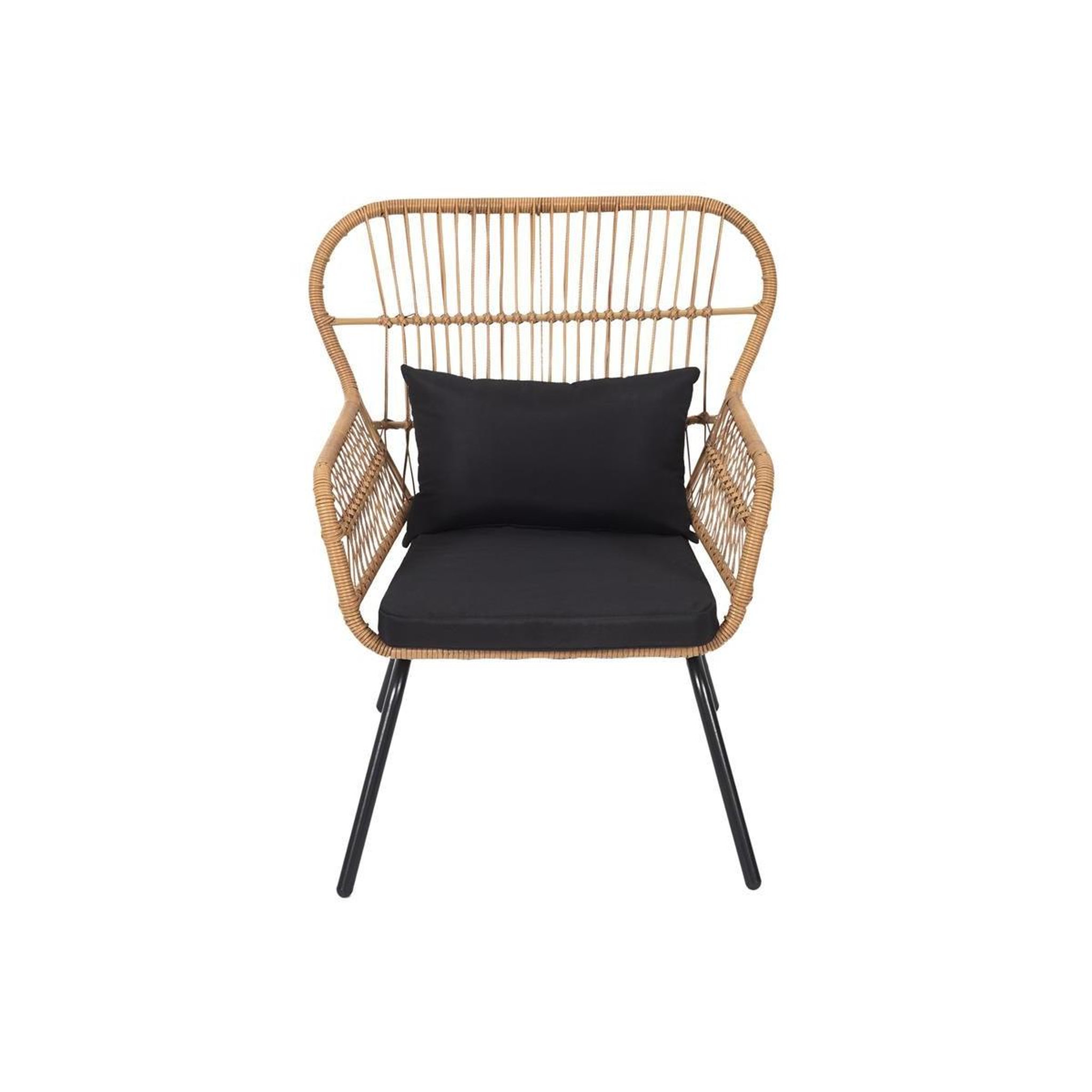 The Home Deco Factory Fauteuil extérieur design  helsinki  96cm noir