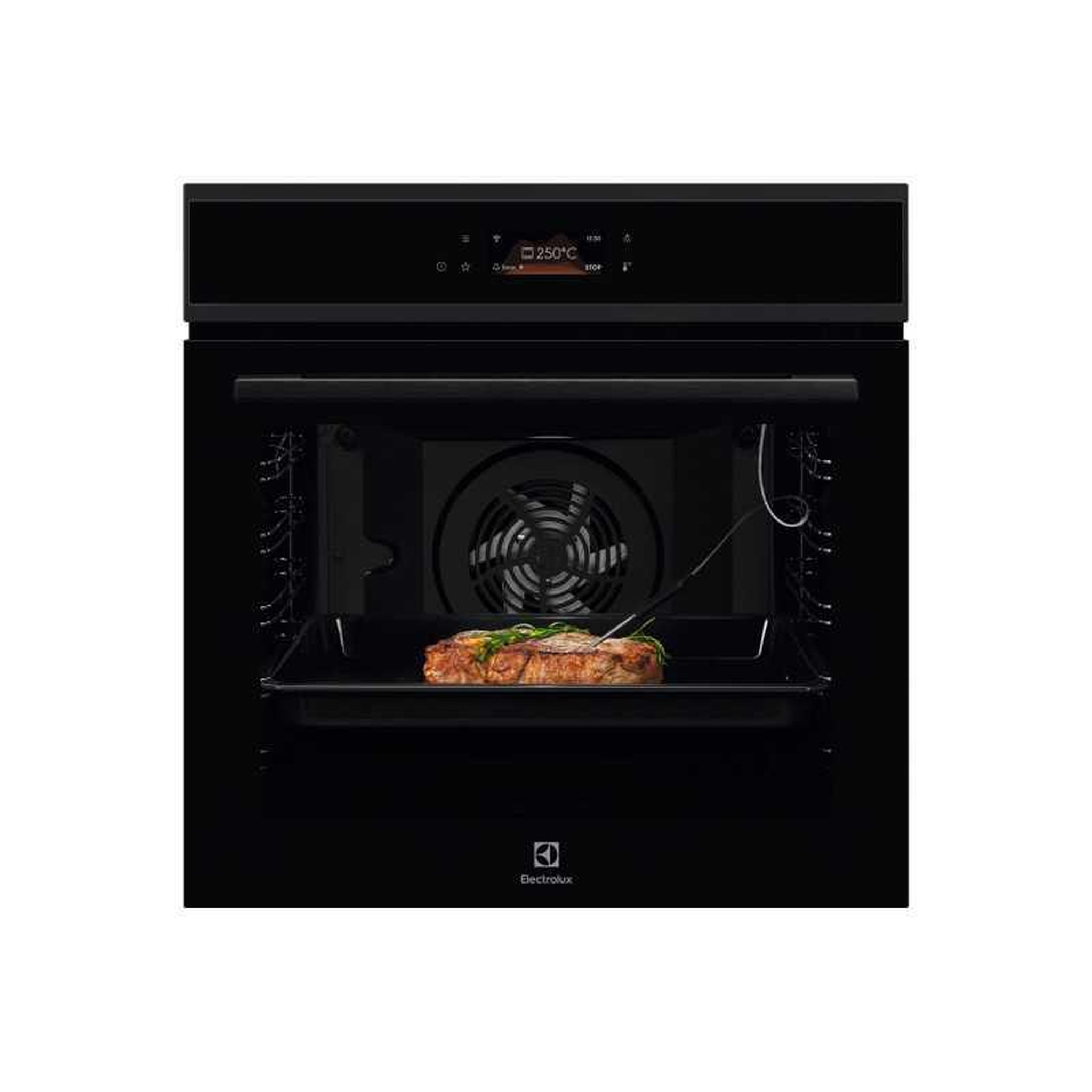 ELECTROLUX Four encastrable électrique electrolux eoe8p19wh 72 l pyrolyse, chaleur tournante, wi-fi, sonde de cuisson, façade en verre noir
