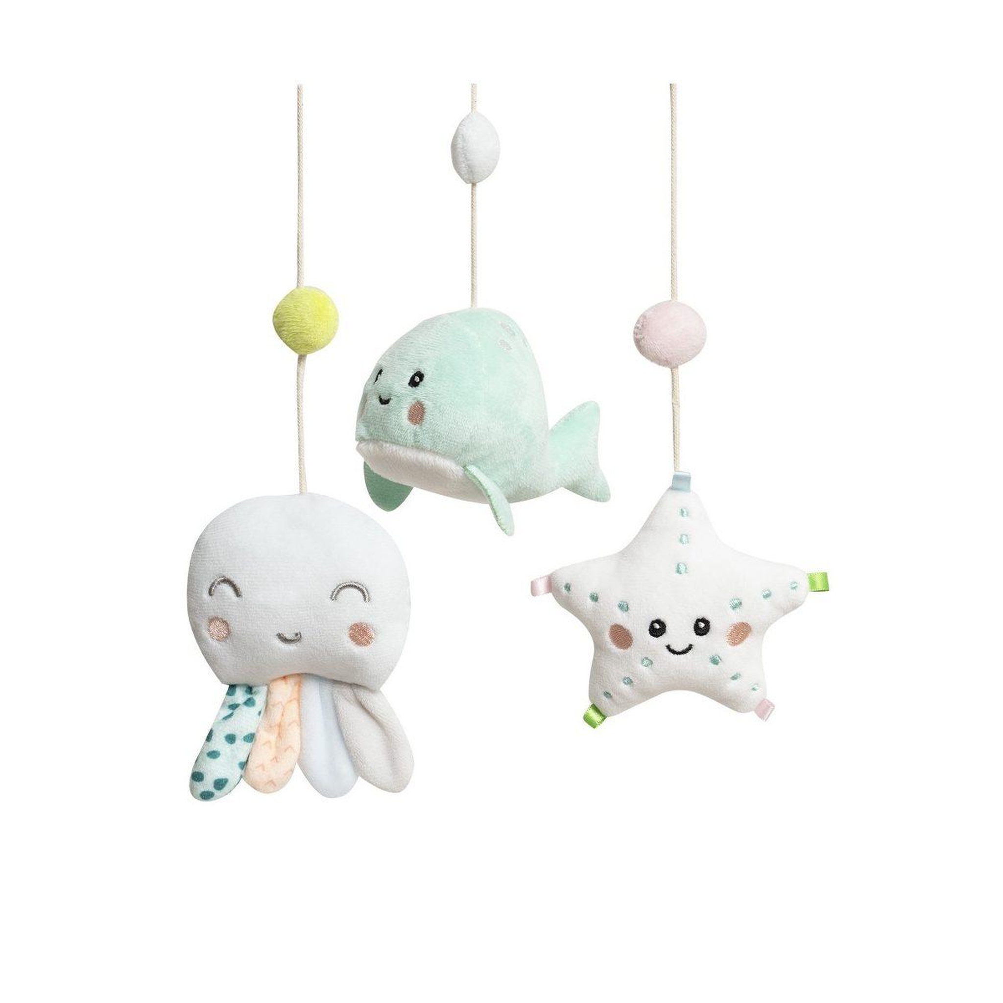 Voir la diapositive 2 : INTERBABY Carrousel musical  pulpo - mobile de lit bébé