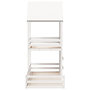 Voir la diapositive 5 : VIDAXL Lit superpose sans matelas blanc 90x200 cm bois de pin massif