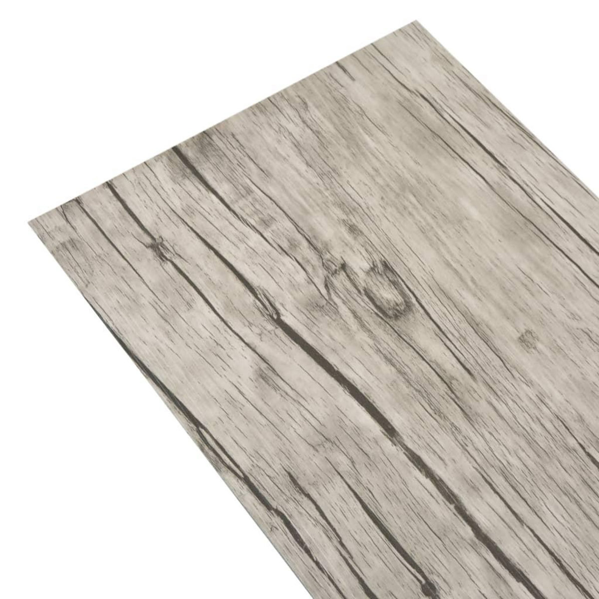 VIDAXL Planches de plancher PVC Non auto-adhesif 4,46m^2 3mm Gris clair