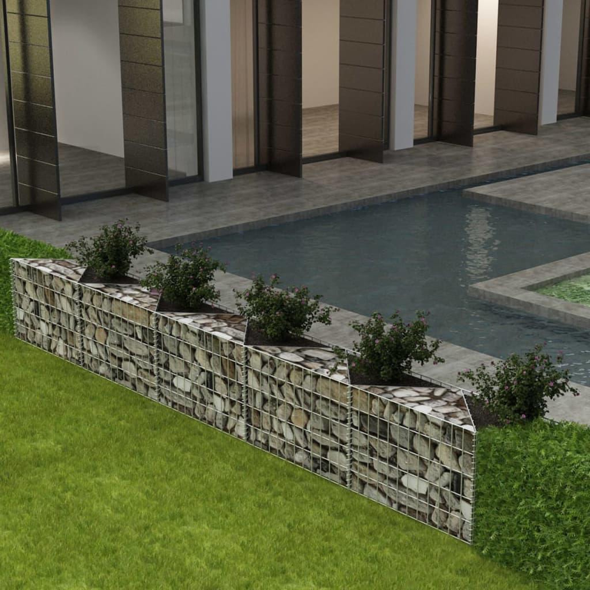 Voir la diapositive 1 : VIDAXL Panier de gabion Acier galvanise 300x30x50 cm
