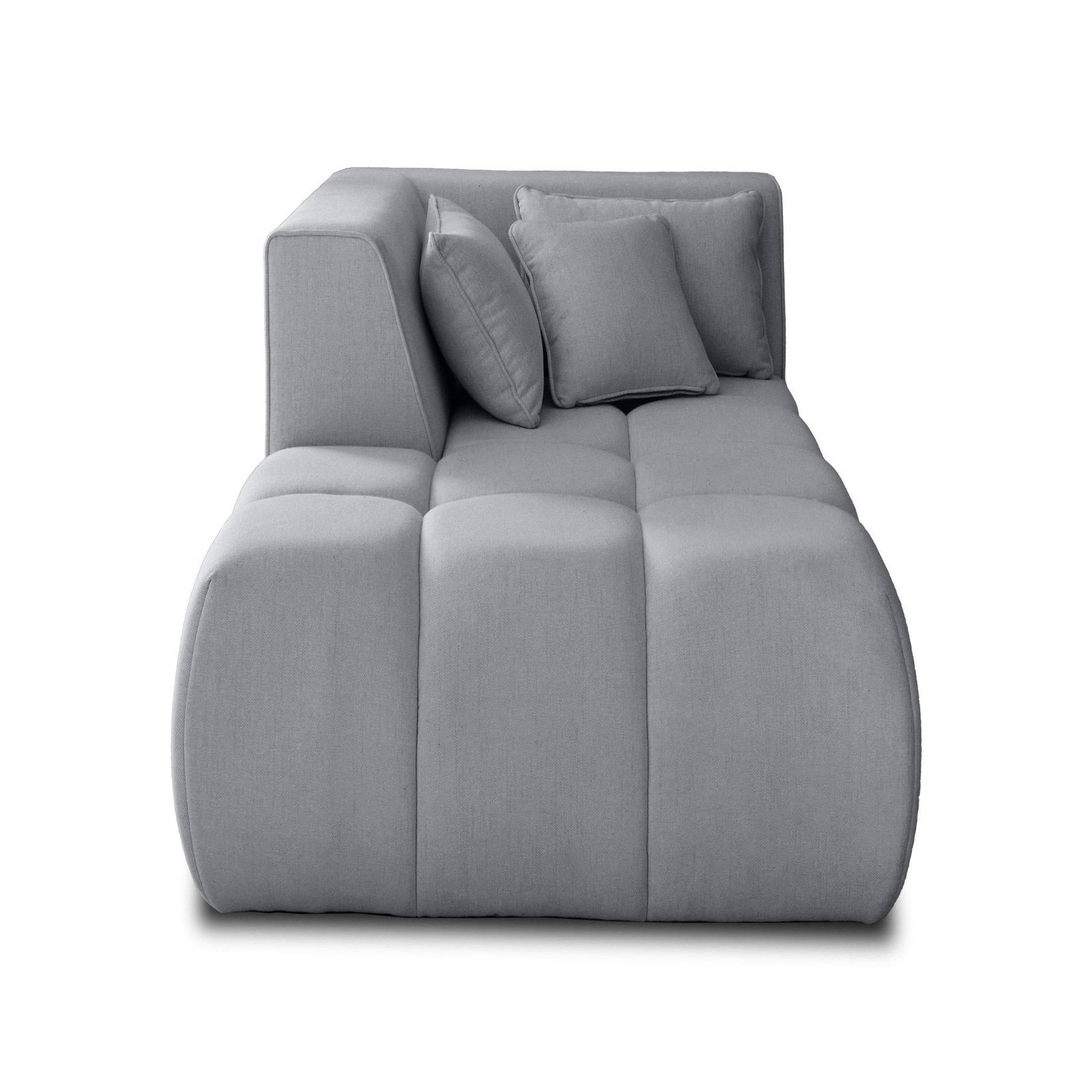 Voir la diapositive 5 : LISA DESIGN Caracas - module d'assise méridienne gauche - en tissu