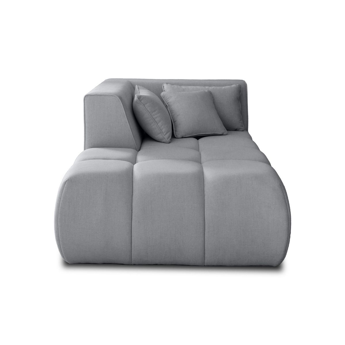 LISA DESIGN Caracas - module d'assise méridienne gauche - en tissu