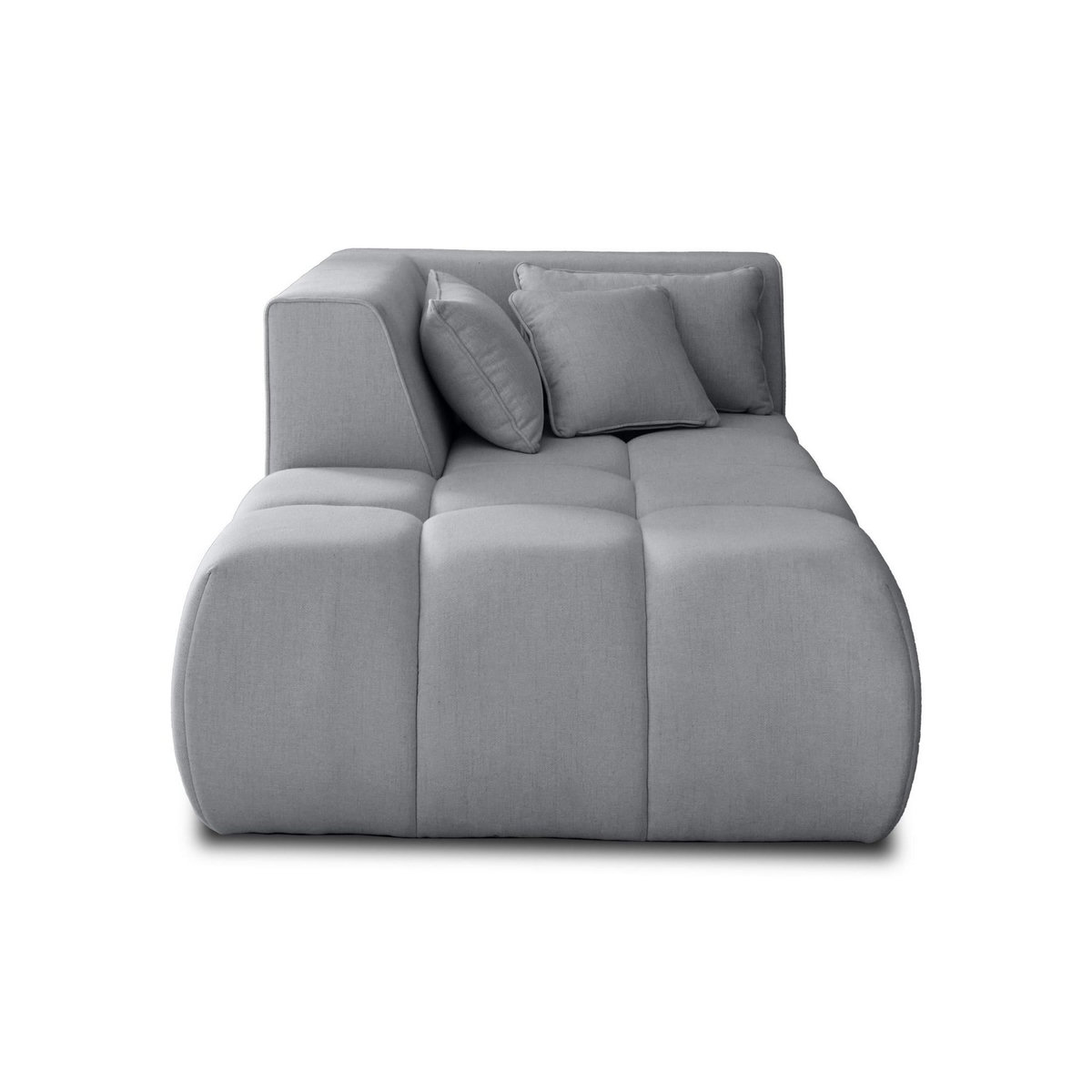 LISA DESIGN Caracas - module d'assise méridienne gauche - en tissu