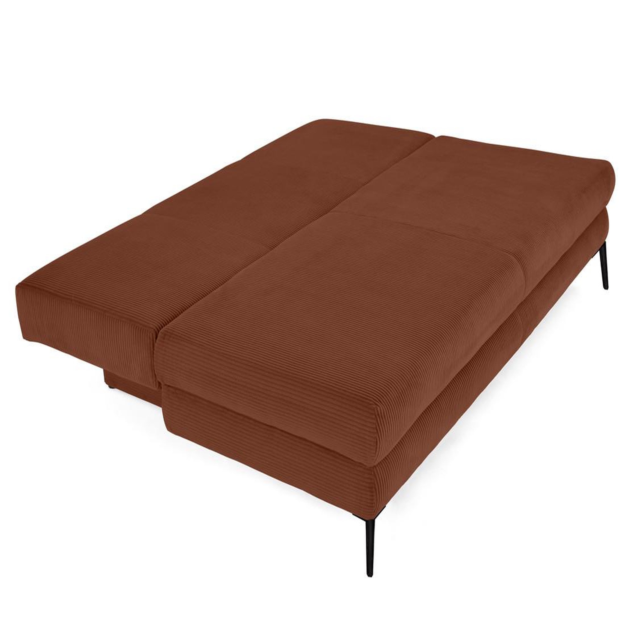 Voir la diapositive 2 : BEST MOBILIER Elton - canapé 3 places convertible avec coffre en velours côtelé