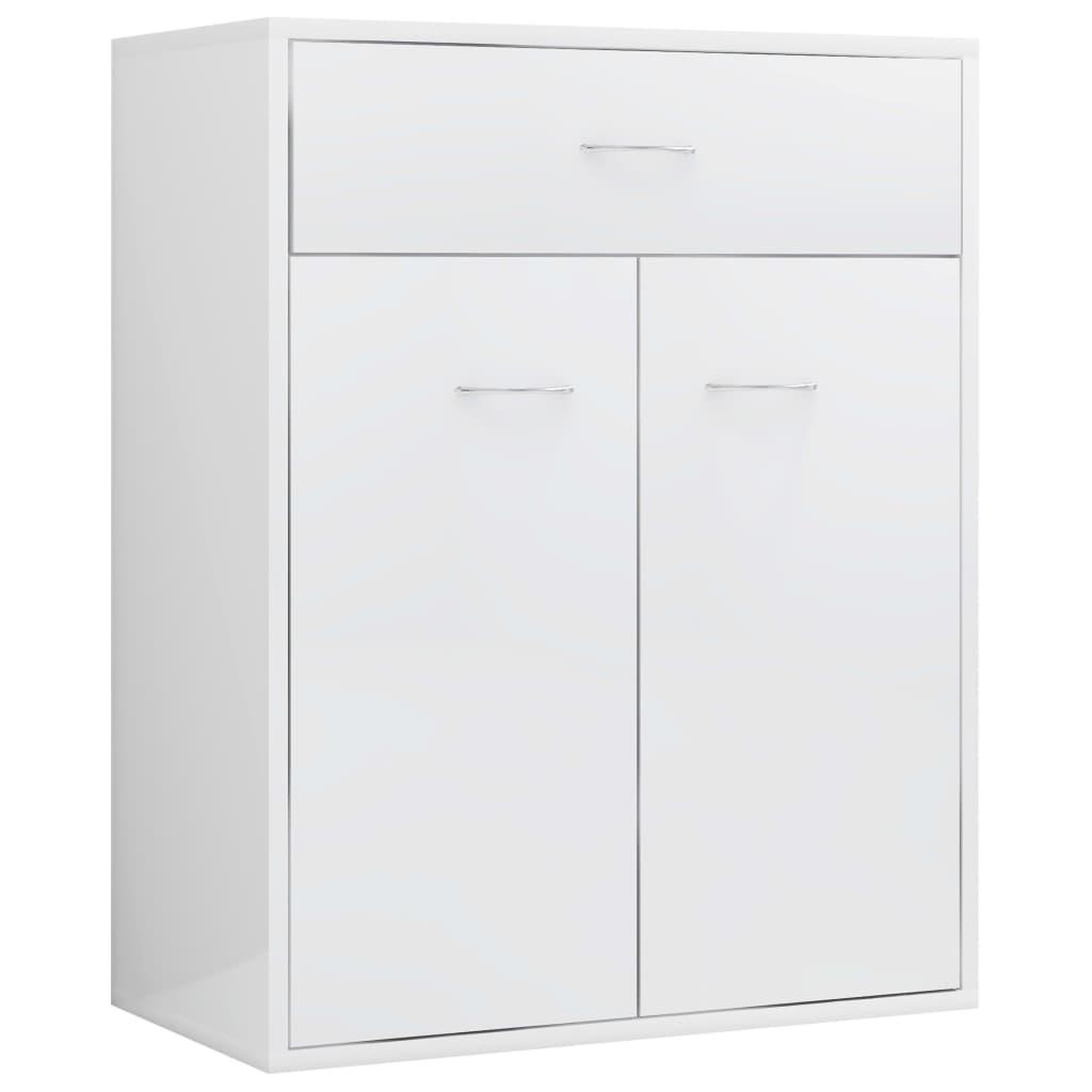 Voir la diapositive 2 : VIDAXL Buffet Blanc brillant 60x30x75 cm Bois d'ingenierie