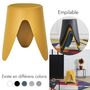 Voir la diapositive 6 : The Home Deco Factory Tabouret d'appoint empilable Emma - Jaune