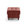 Voir la diapositive 4 : LISA DESIGN Anna - pouf en velours - pieds en bois