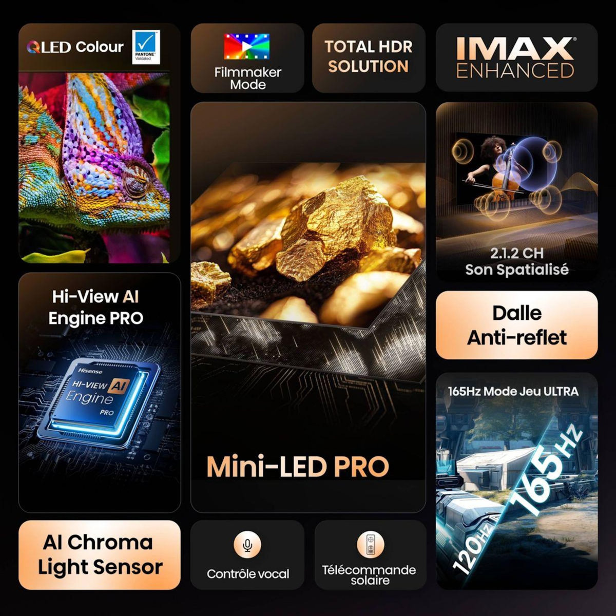 Hisense TV Mini Led 55U7Q PRO 2025 (139cm)