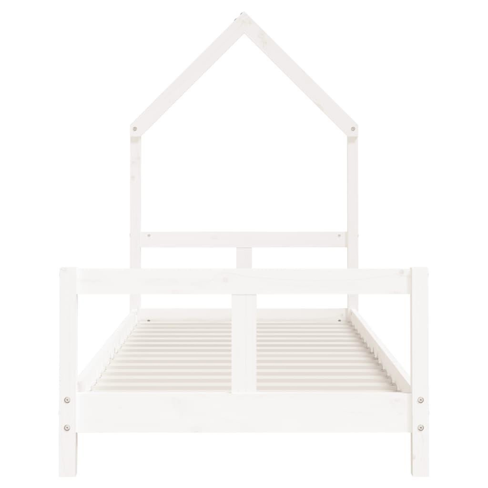 Voir la diapositive 4 : VIDAXL Cadre de lit pour enfants blanc 80x200 cm bois de pin massif
