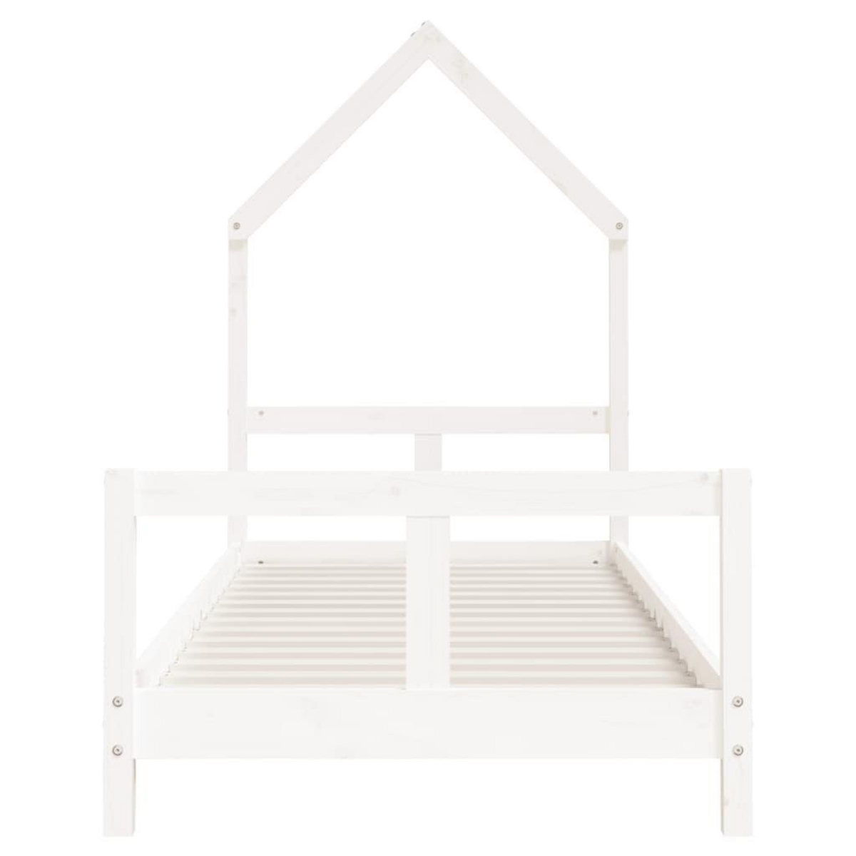 VIDAXL Cadre de lit pour enfants blanc 80x200 cm bois de pin massif