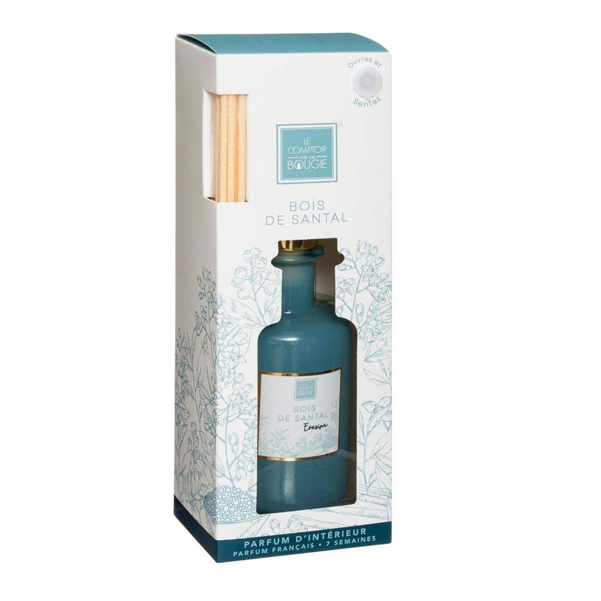 Voir la diapositive 2 : COMPTOIR DE LA BOUGIE Diffuseur de parfum  mael  200ml bois de santal
