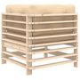 Voir la diapositive 5 : VIDAXL Canapé d angle avec coussins bois de pin solide