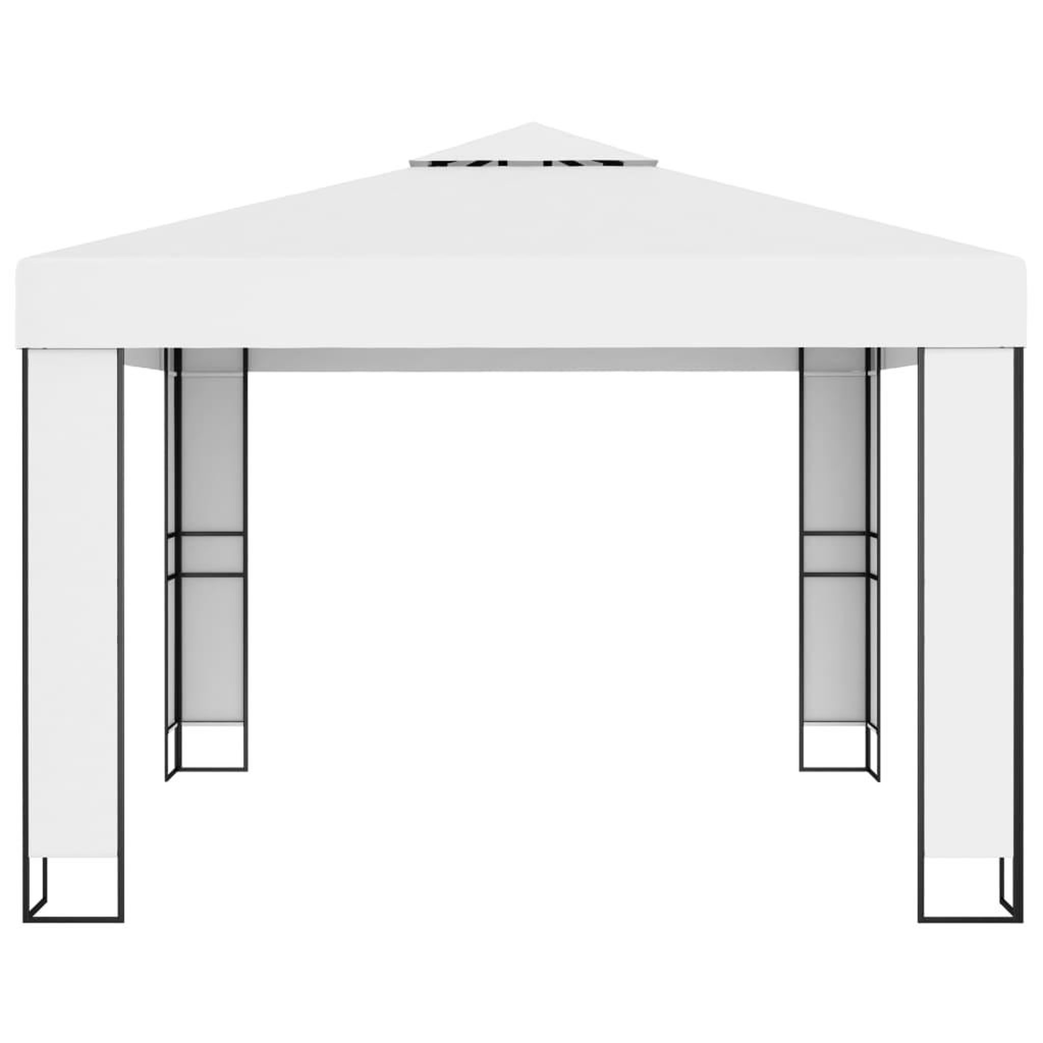 Voir la diapositive 4 : VIDAXL Tonnelle avec double toit et lumieres LED 3x3 m Blanc