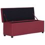Voir la diapositive 5 : VIDAXL Banc avec compartiment de rangement 116 cm Bordeaux Similicuir