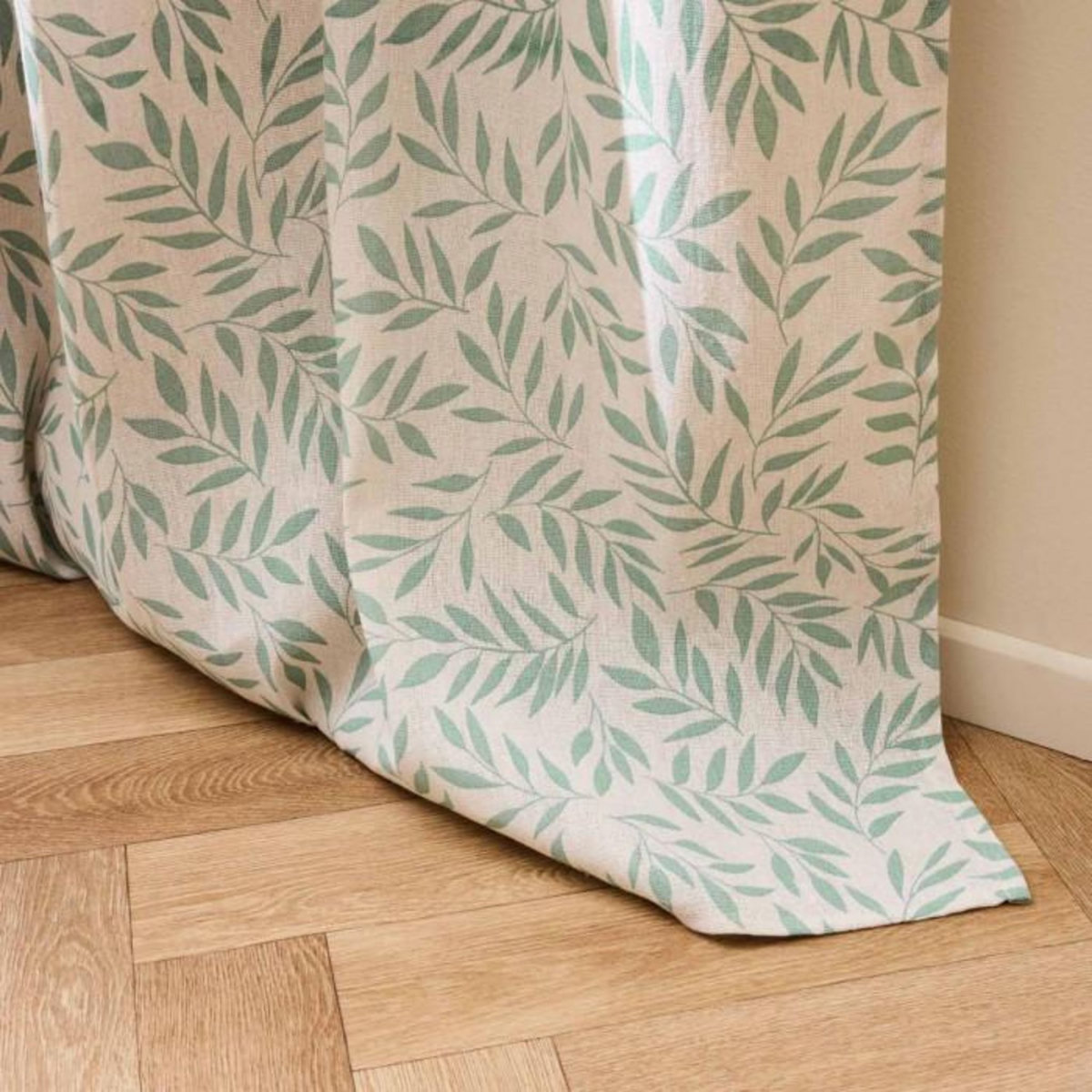 Paris Prix Rideau à Œillets Imprimé  Naya  140x280cm Sauge