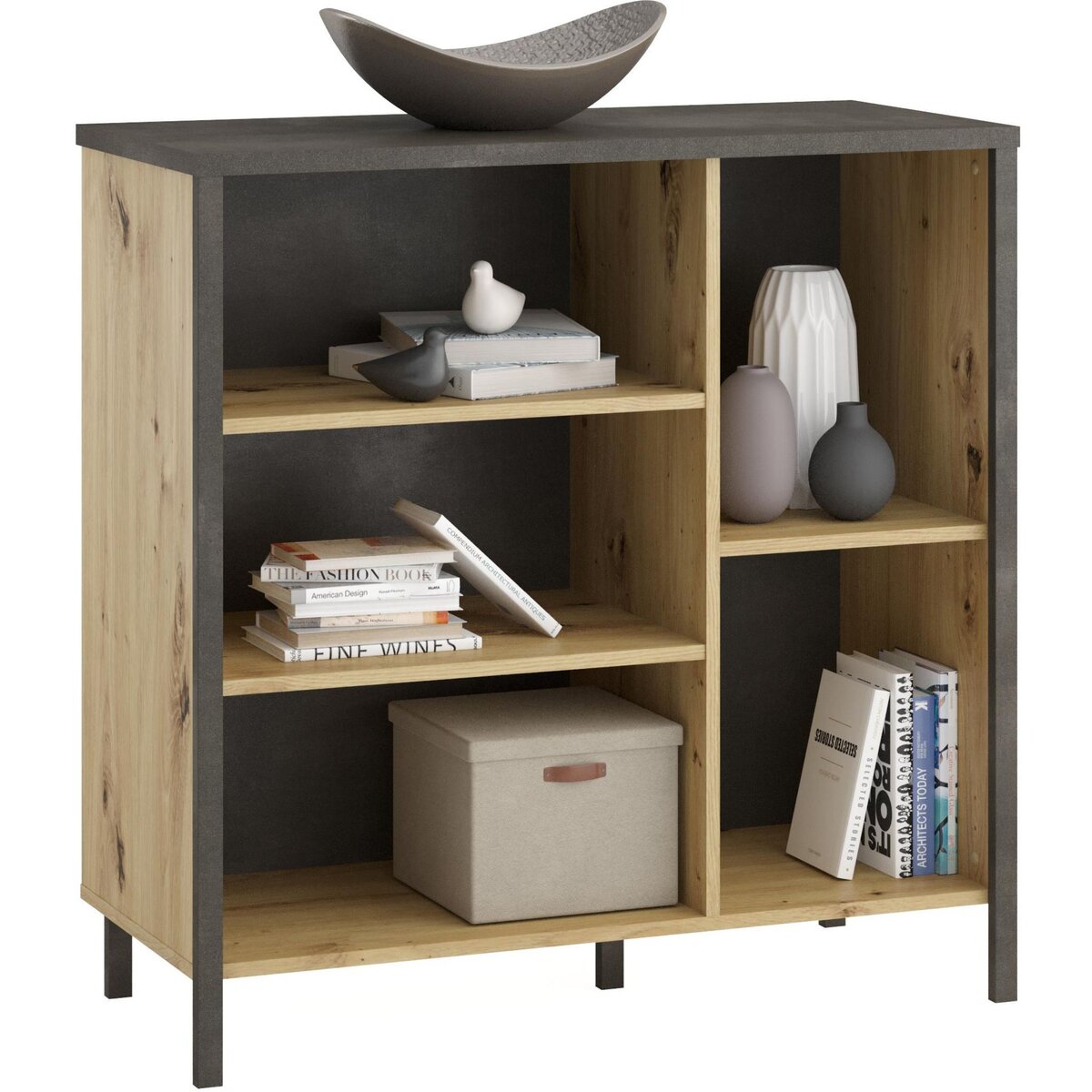 Commode ouverte avec rangements L90,5cm ATELIER