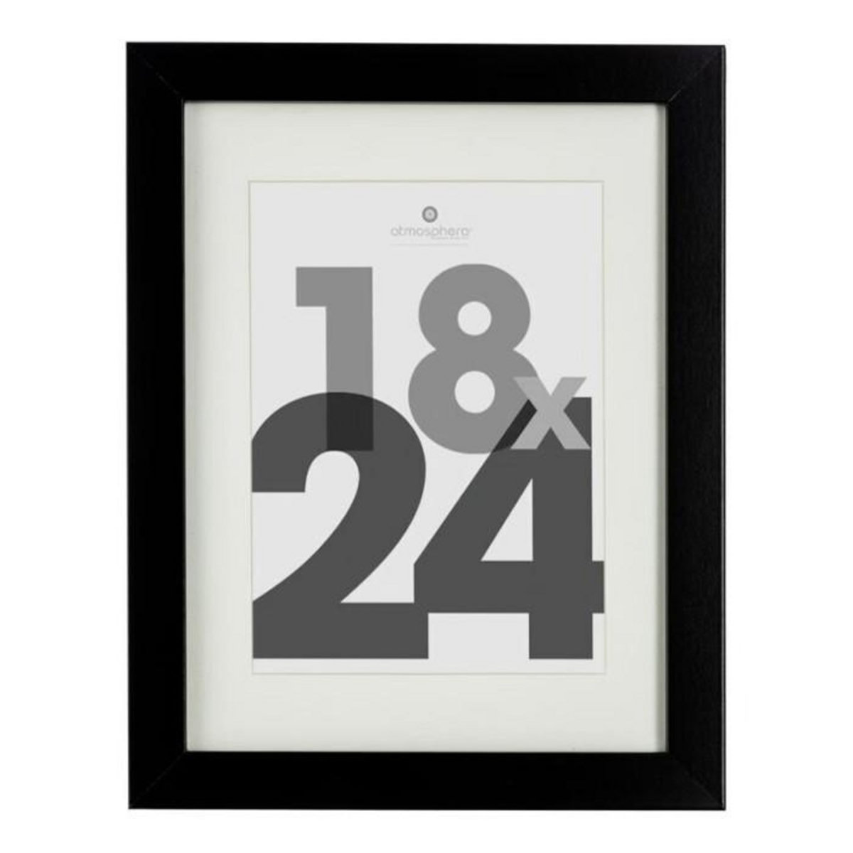 ATMOSPHERA Cadre Photo Bois  Eva  18x24cm Noir