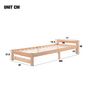 Voir la diapositive 3 : MERAX Lit simple 90x200cm bois coloris naturel